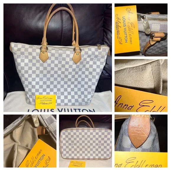 🌸 Vachetta leather Apple Watch band Damier Azure handmade - Picture 16 of 16